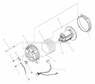 Alternator Diagram and Parts List for 030332-0  Briggs and Stratton Generator